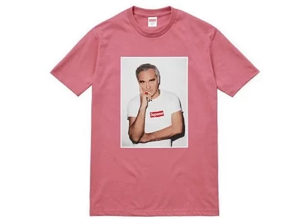 Мужская футболка Supreme Morrissey, розовая