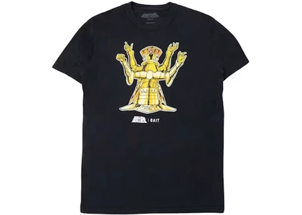 Мужская футболка bait x saint seiya gemini, черная