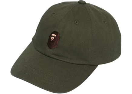 BAPE Ape Head Panel Cap Olivedrab olivedrab