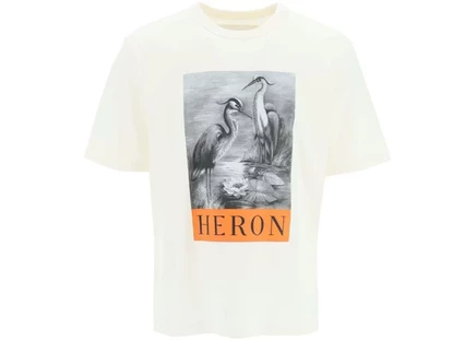 Мужская футболка Heron Preston NF Heron BW SS, бело-черная