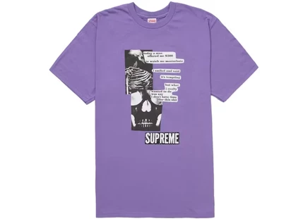 Мужская футболка Supreme Anatomy, фиолетовая