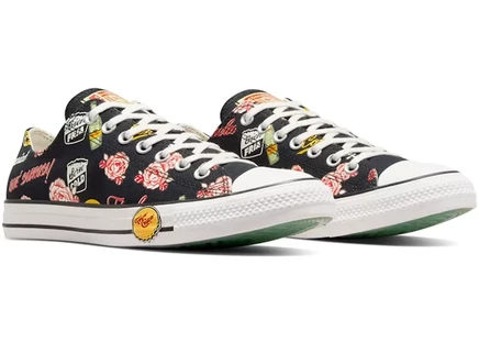 Кеды Converse Chuck Taylor Topo Chico Ox, черно-бело-красные