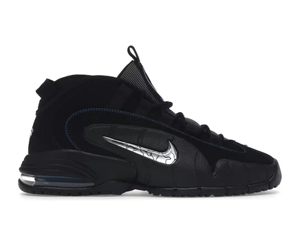 Мужские кроссовки Nike Air Max Penny 1, черно-серебристые