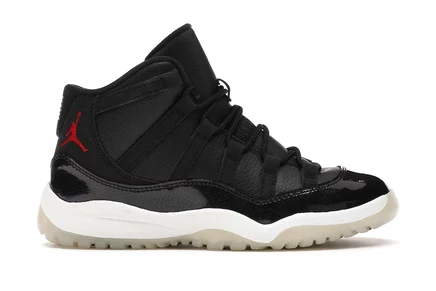 Детские кроссовки Jordan 11 Retro 72-10, черно-красные