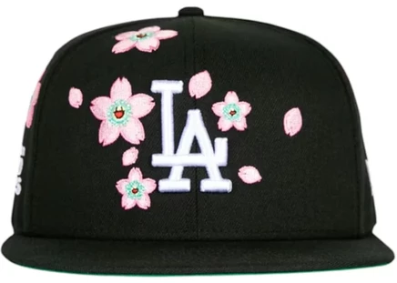 Мужская кепка new era 59fifty dodgers, черная