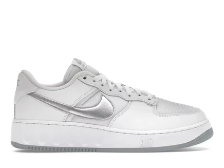 Мужские кроссовки Nike Air Force 1 Low, бело-серебристые