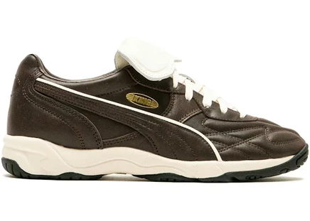 Мужские футзалки Puma King Indoor Premium, коричневые