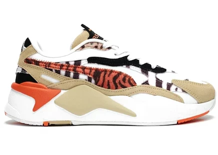 Женские кроссовки Puma RS-X3 W.Cats, светло-хаки/белые