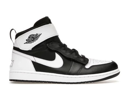 Мужские кроссовки jordan 1 high flyease panda, черно-белые