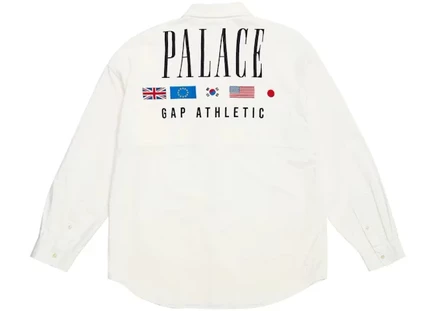 Мужская рубашка Palace x Gap Drop Shoulder Oxford, белая