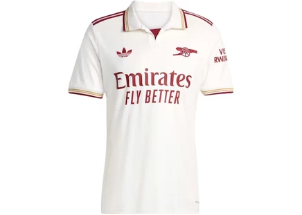 Мужская игровая футболка Adidas Arsenal 25/26 Third, бело-бордовая