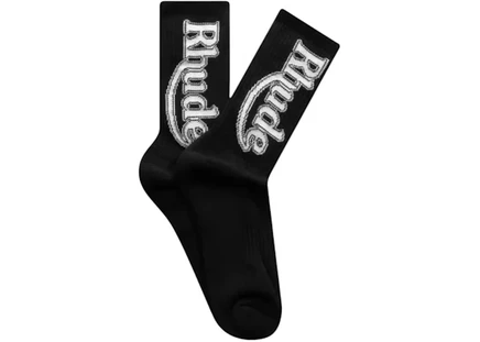 Мужские носки Rhude Vertical Race Track, черные