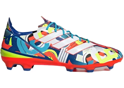 Мужские бутсы Adidas Gamemode FG, бирюзово-белые с красным