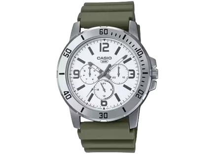 Часы Casio MTP-VD300-3B, белый циферблат