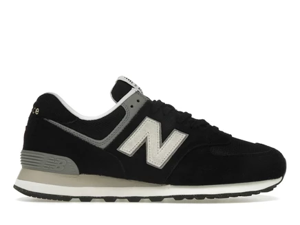 Мужские кроссовки New Balance 574, черно‑молочные