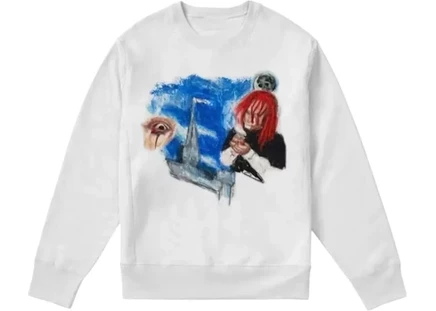 Мужской свитшот Revenge Crayon Trippie Redd, белый