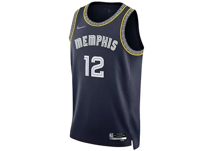 Мужская майка Nike Memphis Grizzlies Morant City Edition, темно-синяя