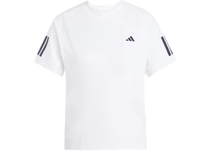 Женская футболка Adidas Club 3-Stripes Climacool, белая