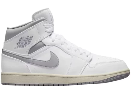 Детские кроссовки Jordan Air Jordan 1 Mid, бело-серые
