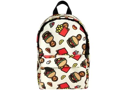 Унисекс мини-рюкзак Bape Fast Food, слоновая кость