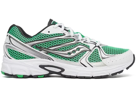 Мужские кроссовки Saucony Ride Millennium, белые с зелёным