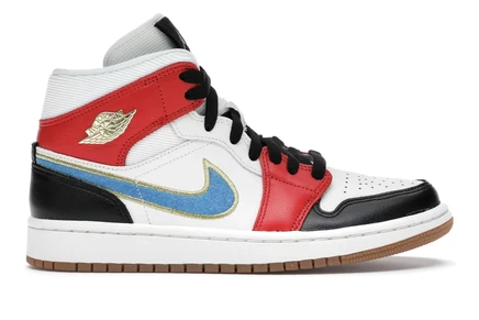 Женские кроссовки Jordan 1 Mid Let(Her)Man
