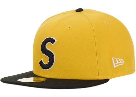 Унисекс кепка Supreme New Era 59Fifty, желтая