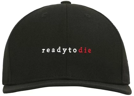 Мужская бейсболка Kith x New Era Ready To Die 59Fifty, черная