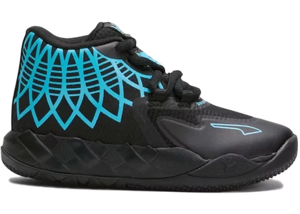 Детские кроссовки Puma MB.01 LaMelo Ball, черно-голубые