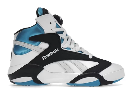 Мужские кроссовки Reebok Shaq Attaq Orlando 2022, бело-черно-голубые