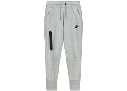 Детские джоггеры nike tech fleece, темно-серые меланж/черные