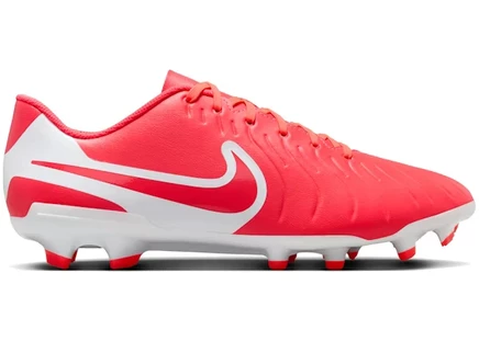 Мужские бутсы Nike Tiempo Legend 10 Club MG, красно-оранжевые/белые