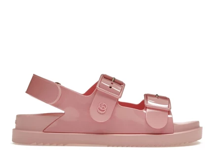 Женские сандалии gucci mini double g, пастельно-розовые