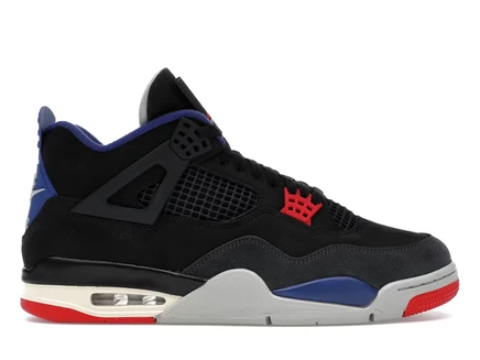 Мужские кроссовки Jordan Air 4 Retro Rare Air с белой надписью, черно-красно-синие