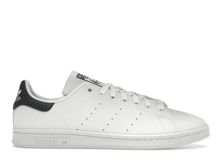 Мужские кеды Adidas Stan Smith, бело-темно-синие