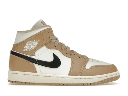 Женские кроссовки Jordan 1 Mid SE Desert Sail, песочно-белые