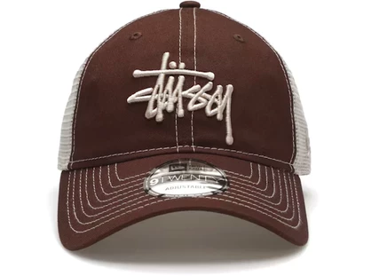 Мужская кепка-тракер Stussy New Era 9Twenty, коричневая