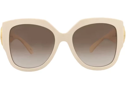 Женские солнцезащитные очки Gucci GG1407S, слоновая кость/коричневые