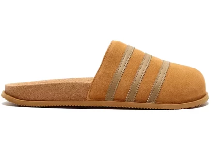 Мужские шлепанцы Adidas Adimule Lea, коричневые