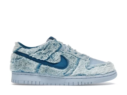 Детские кроссовки Nike Dunk Low Abominable, зелено/голубые