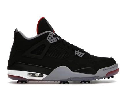 Мужские кроссовки Jordan Air Jordan 4 Golf Bred, черно-красные