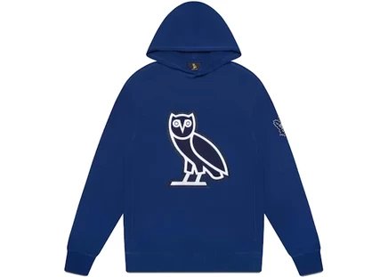Мужская толстовка OVO x Toronto Maple Leafs Chenille Owl, синяя
