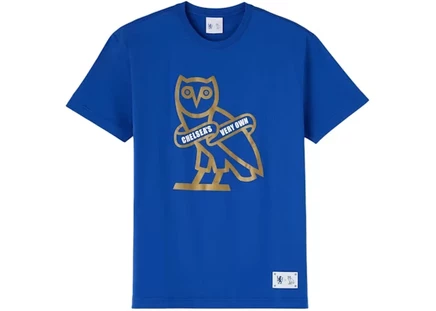 Мужская футболка OVO x Chelsea FC Icon, синяя