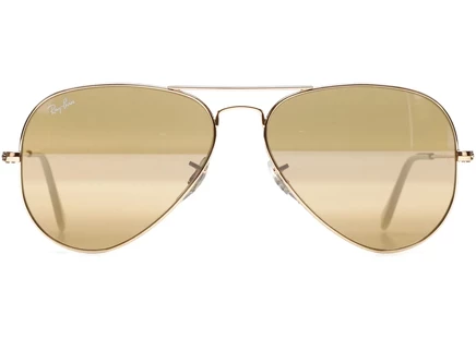 Очки Ray-Ban Aviator RB3025-001/3K-58, золотистые