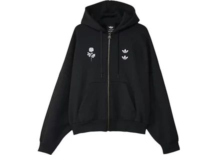 Мужское худи Adidas x Willy Chavarria на молнии, черное