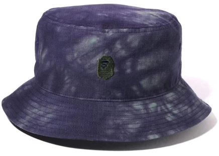 Унисекс панама Bape Tie Dye One Point, фиолетовая