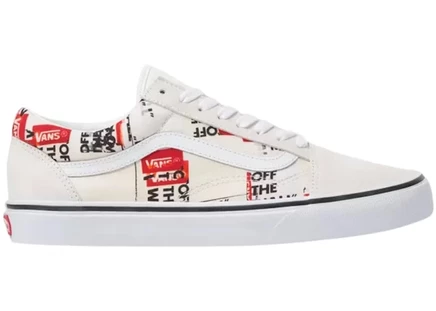Мужские кеды Vans Old Skool True White Packing Tape, белые