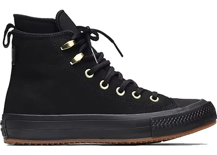 Converse Chuck Taylor All Star Hi Waterproof Boot Black (Women's) black/black-brass