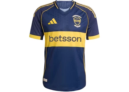 Мужская игровая футболка Adidas Boca 25/26, индиго/золотая