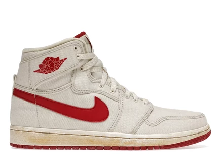 Мужские кроссовки Jordan 1 Retro AJKO, белые/красные
